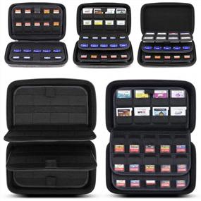 img 2 attached to Organize Your Nintendo Games With Sisma'S 72-Game Storage Case: Compatible With Switch And DS 3DS Cartridges - Grey