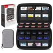 organize your nintendo games with sisma's 72-game storage case: compatible with switch and ds 3ds cartridges - grey logo