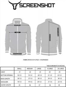 img 1 attached to Urban Cool: SCREENSHOT Men'S Premium Track Jacket With Slim Fit And Street Style Side Taping