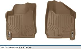 img 1 attached to 🏆 MAXLINER Tan Floor Mats for Cadillac SRX 2010-2016 - 1st Row Liner Set