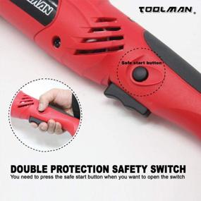 img 2 attached to Powerful And Versatile: Toolman Angle Grinder 7" With 6 Variable Speeds And 22PCS Polishing Accessories