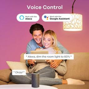 img 2 attached to Преобразите свой дом с помощью умных лампочек Linkind: совместимость с Alexa и Google Home, набор из 4 светодиодных ламп RGBW с поддержкой Wi-Fi — концентратор не нужен!
