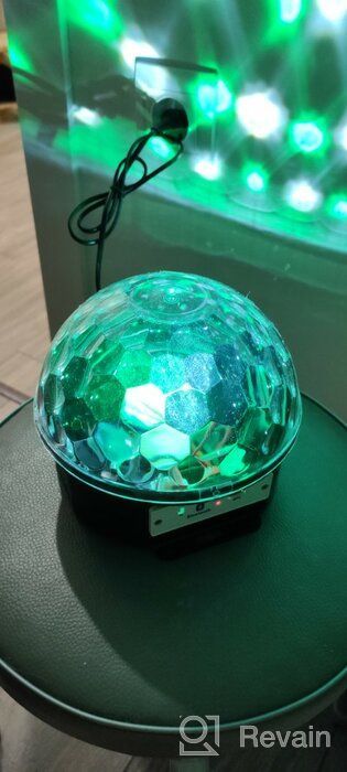 img 2 attached to Disco ball LED magic Ball Musical with bluetooth remote control and flash drive / Disco ball projector / Disco ball lamp light music review by Anastazja Pluta ᠌