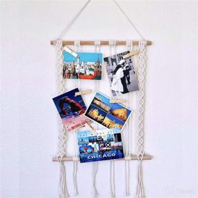 img 2 attached to 🎀 Easever Bow Holder: Stylish Hair Bow Organizer & Boho Wall Hanging for Girls Room