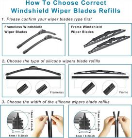 img 2 attached to 26 Inch Windshield Wiper Blades Refills - 6Mm Silicone Frameless Replacement Wipers Blade Refills