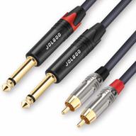 jolgoo dual rca to 1/4 stereo cable - high-quality audio connection adapter for home theater and professional use logo