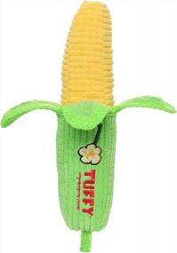 img 3 attached to TUFFY - World'S Tuffest Soft Dog Toy - Funny Food- 2-In-1 Toy -Multiple Layers. Made Durable, Strong & Tough. Interactive Play (Tug, Toss & Fetch). Machine Washable & Floats. (Corn)