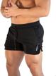 men's gym shorts - quick dry workout shorts with pockets for active running and bodybuilding on sandbanks logo