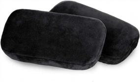 img 4 attached to Experience Pressure Free Comfort With WOMACO'S Memory Foam Armrest Pads For Office Chairs - Set Of 2