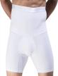 shaxea men's shapewear high waist tummy abdomen leg control shorts slimming body shaper underwear boxer brief logo
