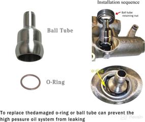 img 3 attached to Efficient Oil Rail Leak Repair Kit for 2003-2007 Ford 6.0L Powerstroke - Pack of 8 O-rings + Injector Seal Kits