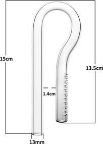 img 2 attached to JARDLI Glass Lily Pipe Mini Inflow & Violet Outflow: Perfect for Nano Planted Tanks and Aquascaping