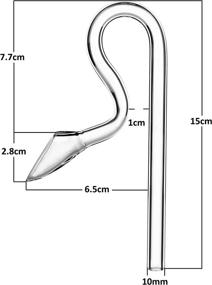 img 3 attached to JARDLI Glass Lily Pipe Mini Inflow & Violet Outflow: Perfect for Nano Planted Tanks and Aquascaping