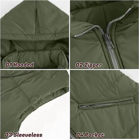 img 1 attached to ANDLCUY Lightweight Outwear Sleeveless Pockets Women's Clothing ~ Coats, Jackets & Vests
