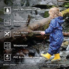 img 2 attached to 🌧️ JAN & JUL Puddle-Dry Waterproof Adjustable Rain Suit: Ultimate Protection for Toddler and Kids