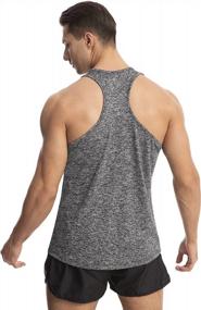 img 2 attached to Stay Cool And Stylish During Workouts With Vislivin Men'S Quick Dry Tank Tops - 4 Pack Bundle Offer!