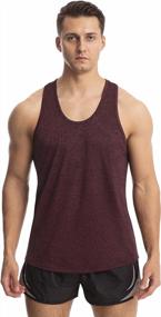 img 3 attached to Stay Cool And Stylish During Workouts With Vislivin Men'S Quick Dry Tank Tops - 4 Pack Bundle Offer!