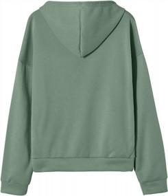 img 2 attached to Women'S Casual Zip Up Hoodie: YMING Solid Color Drawstring Jacket With Pockets