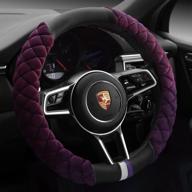 cxtiy universal car steering wheel cover fluffy winter plush steering wheel cover (a-purple) логотип