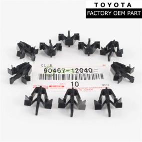 img 3 attached to 🔧 Toyota 90467-12040 Tacoma, RAV4, 4Runner Grille Clips OEM - Set of 10 - High-quality Clips for Perfect Fit