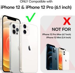 img 3 attached to 📱 TAURI [5 in 1] iPhone 12 Case, iPhone 12 Pro Case - Non-Yellowing, 2 Tempered Glass Screen Protectors + 2 Camera Lens Protectors - Shockproof Slim Phone Case 6.1 Inch, Drop Protection