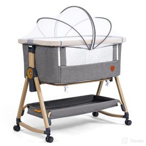 img 4 attached to Bedside Portable Breathable Adjustable Bassinet