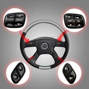 img 2 attached to Radio Control Steering Wheel Switch Buttons For Silverado, Sierra, Trailblazer, Envoy, Tahoe, And Yukon Models 2003-2009 - OE# 21997738, 21997739, 1999442, 1999443 Replacement