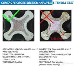 img 3 attached to JRready ST6120 DT Connector Terminal Kit - Contact Size 16, Male Pins 0460-215-16141/Female Sockets 0462-209-16141 - Solid Contacts - Wire Gauge 14-20 AWG - 30 Pairs