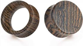 img 2 attached to 0G-1'' 8Mm-25Mm Natural Wood Ear Gauges Tunnels Stretcher - TBOSEN 1Pairs Saddle Plugs Jewelry