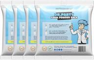 dr. party foam powder pack: ultimate foam machine fun with 4 packs of powder and fomo replacement sock for up to 480 gallons of foam party logo