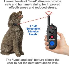 img 3 attached to 🐕 Educator Pro 1/2 Mile Dog Training Collar with Ergonomic Remote for Effective Training, Safe and Humane Vibration Stimulation, Pavlovian Tone, Waterproof and Odorproof Biothane Collar, Built-in Night Light, Rechargeable