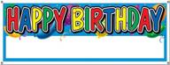 vibrant beistle multicolor happy birthday 🎉 banner - customizable & unique celebration decoration логотип