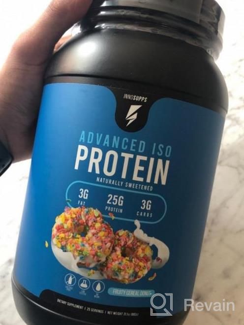 img 1 attached to Fuel Your Body With Inno Supps Advanced Iso Protein For 100% Whey Isolate And No Artificial Ingredients - Fruity Cereal Donut Flavor review by Wayne Moody