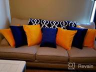 img 1 attached to 2 Pack 18X18In Deconovo Velvet Throw Pillow Covers For Home Sofa - Lilac review by Travis Coffman
