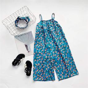 img 3 attached to Toddler Little One Pieces Jumpsuit Overalls Girls' Clothing : Jumpsuits & Rompers