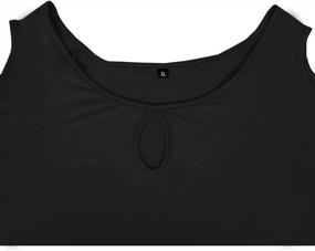 img 2 attached to Women'S Summer Cold Shoulder 3/4 Sleeve T-Shirt Pullover Blouse Top