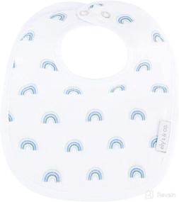 img 2 attached to Ely's & Co. 100% Cotton Muslin Bib with Terry Lining: Soft, Absorbent, and Adjustable Snaps - 3 Pack for Infants (0-6 Months)