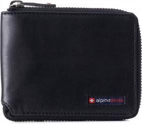 img 4 attached to 🔖 Premium Alpine Swiss Zipper Hampton Collection: Wallets, Card Cases & Money Organizers for Men - Explore Now!