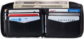 img 2 attached to 🔖 Premium Alpine Swiss Zipper Hampton Collection: Wallets, Card Cases & Money Organizers for Men - Explore Now!