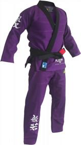 img 4 attached to FLUORY Lightweight BJJ Gi: The Perfect Uniform For Brazilian Jiu Jitsu Practitioners (Unisex, BJJF09ZI, F1)