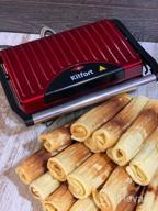 img 1 attached to Sandwich maker Kitfort KT-1609 Panini Maker, red review by Dagmara Tacher-Olech ᠌