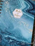 img 1 attached to Ruled Notebook/Journal - Lined Journal With Hardcover And Premium Thick Paper, 8.5" X 6.5", College Ruled Spiral Notebook/Journal, Strong Twin-Wire Binding, Back Pocket, Blue Pattern review by Mariah Garrett