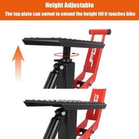 img 3 attached to 🏍️ Height Adjustable Motorcycle Dirt Bike Lift Jack Hoist Stand Table for Easy Lifting