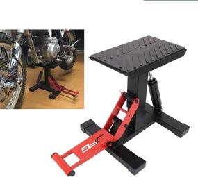 img 4 attached to 🏍️ Height Adjustable Motorcycle Dirt Bike Lift Jack Hoist Stand Table for Easy Lifting