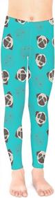 img 2 attached to PattyCandy Stretchy Tights For Toddler Girls: Adorable Lion, Jungle Animals, Pug Dogs, And Space Pet Designs In Unisex Leggings, Perfect For Ages 2-13 Yrs.