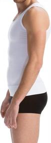 img 1 attached to Men'S Italian-Made Tummy Control Shaping Vest By Farmacell: Achieve The Perfect Body Shape