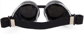 img 1 attached to Приготовьтесь к шипению: очки Kaleidoscope с колючей проволокой в ​​стиле стимпанк для идеального рейва будущего!
