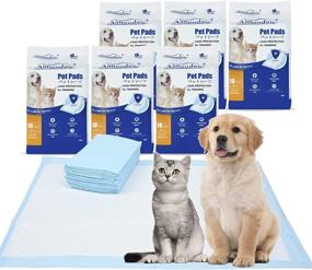 img 4 attached to 🐶 Aimondow Absorbent Puppy Pads: Quick Drying Training for Dogs & Cats, Leak Proof & Disposable, Pack of 60