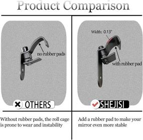 img 2 attached to 🔍 Enhanced SHEJISI UTV Side Mirrors for Ranger & General, Unblock Line of Sight | Compatible with Polaris & Can-Am