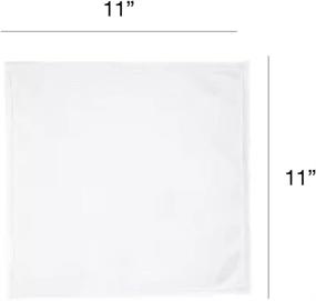 img 3 attached to 100% Cotton Hand Towels and Cleaning Washcloths - Pack of 4, All-Purpose Cleaning Rags for Household and Office Desks (White Color)